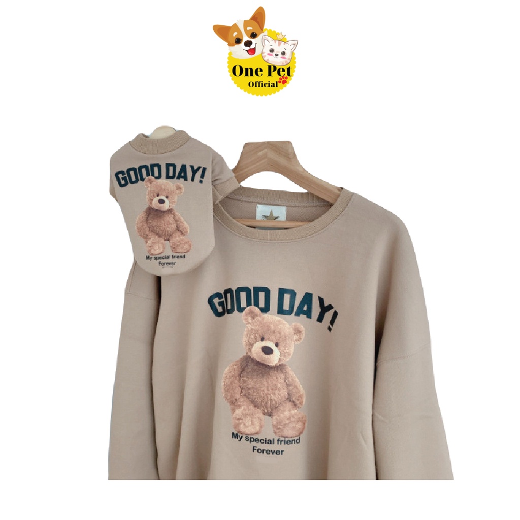 Áo cho Chó Good Day, Thời trang cho Chó Mèo, Thời trang đôi với thú cưng - One Pet Shop