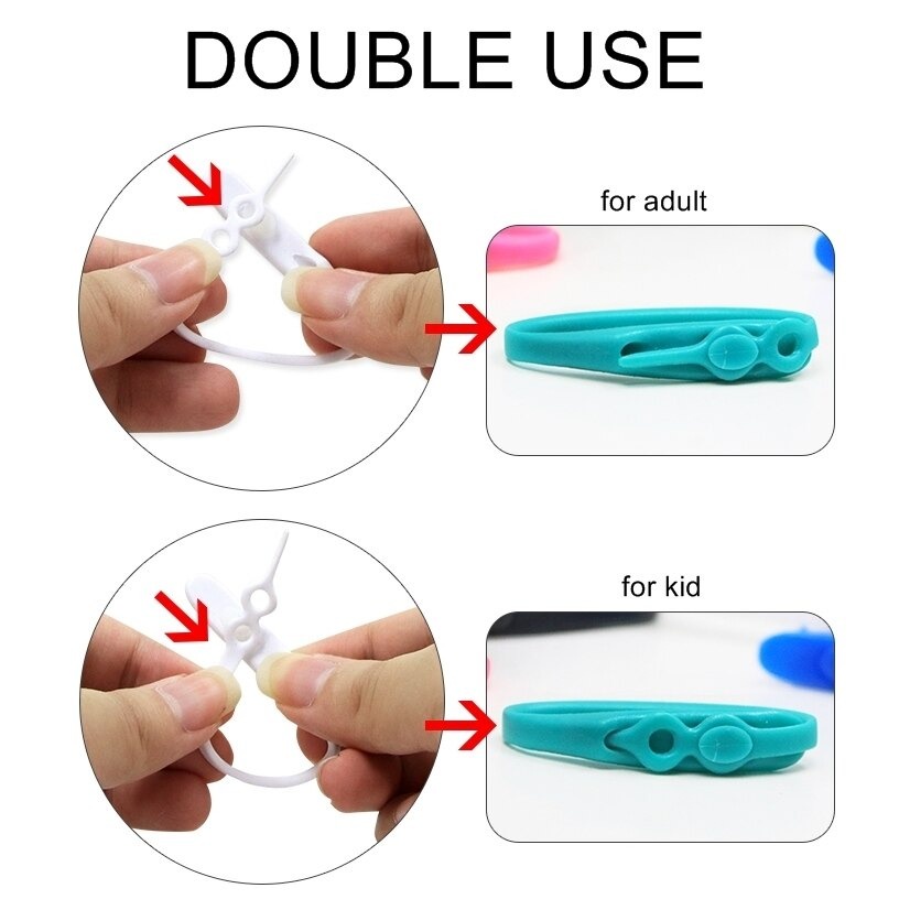Dây Giày Cao Su Đàn Hồi Thắt BuộcThông Minh 14 Sợi 2 Nút Chỉnh Size Nam Nữ - Phukienhickies