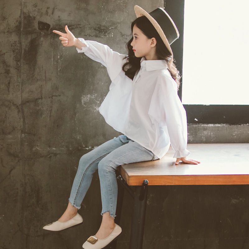 Áo Sơ Mi Thời Trang Xuân Thu Hàn Quốc Cho Bé Gái