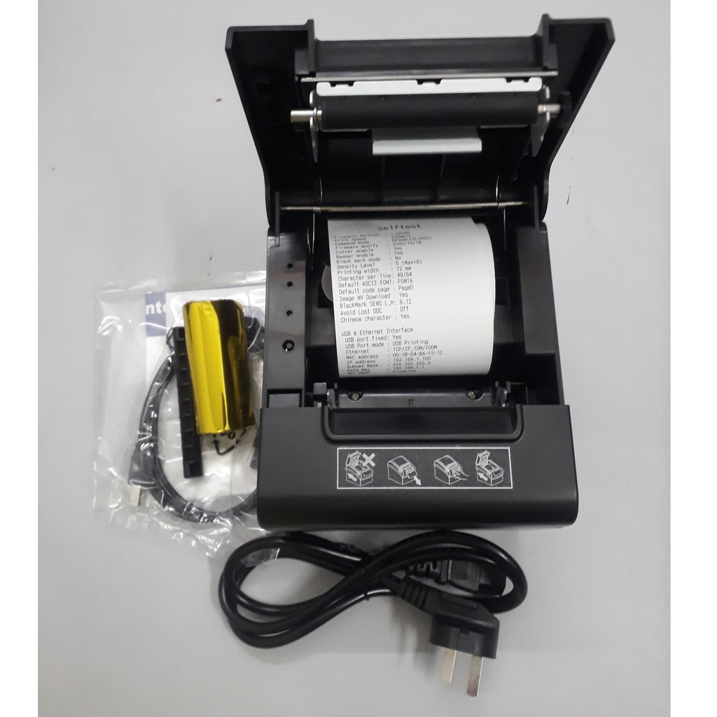 Máy in nhiệt hóa đơn từ điện thoại Xprinter XP - 808 tốc độ 230mm/giây (USB+LAN) | BigBuy360 - bigbuy360.vn