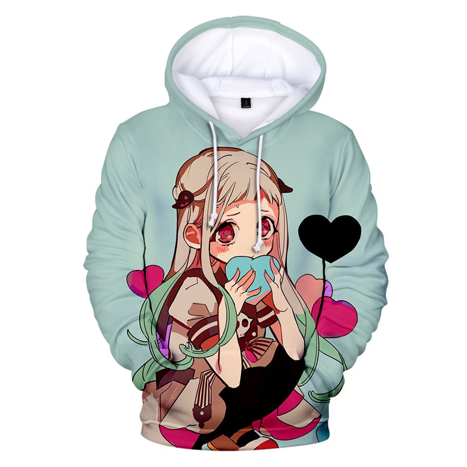 Hot Áo Hoodie Chui Đầu Hình Hoạt Hình Toilet Bound Hanako Kun