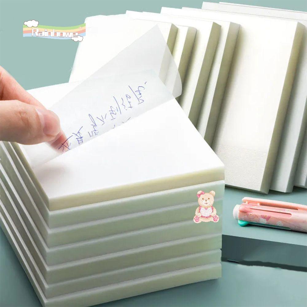 Set 50 tờ giấy ghi chú trong suốt chống thấm nước tiện dụng