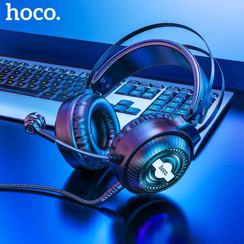 Tai nghe chơi game có míc cho máy tính,điện thoại w101 hoco chính hãng bảo hành 12 tháng