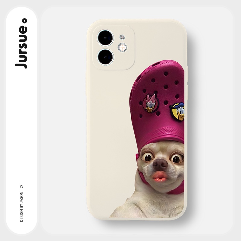 Ốp lưng JURSUE hoạt hình cặp đôi dễ thương đẹp độc lạ cho iPhone 13 12 11 Pro Max SE 2020 X XR XS 8 7 ip 6S 6 Plus Y2099