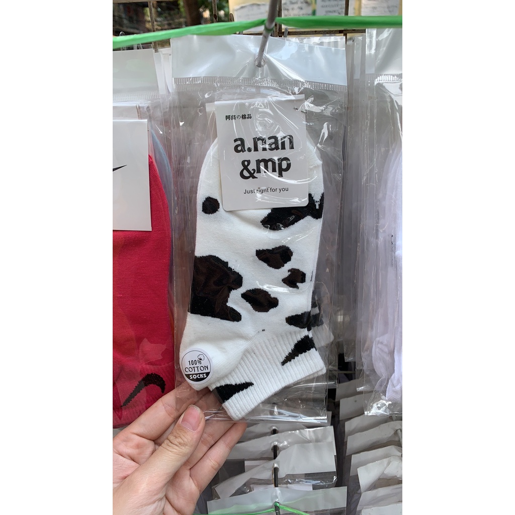 [Rẻ Vô Địch] Tất Bò Sữa Cute - Tất Cổ Ngắn