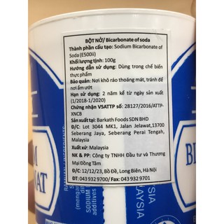 Bột nở Baking soda king 100gr