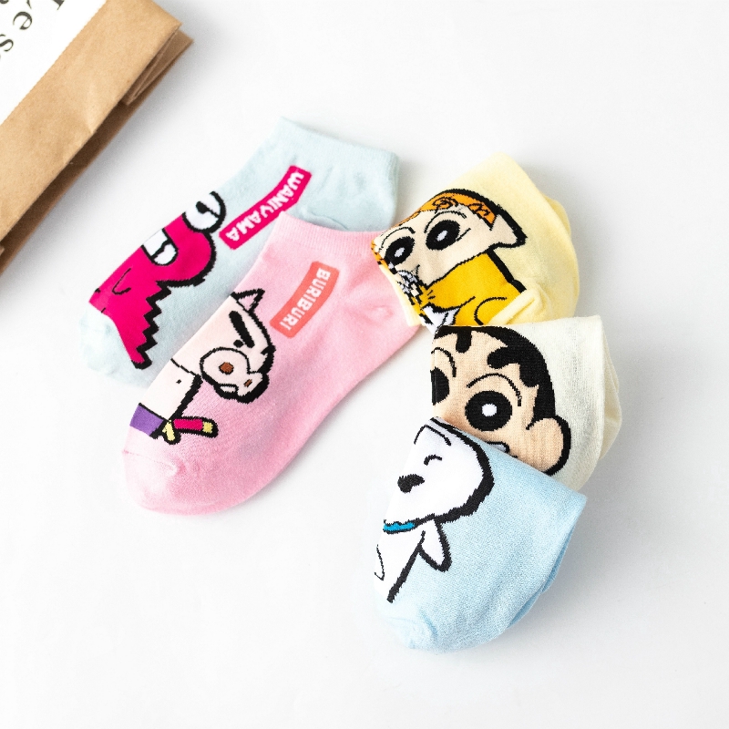 Vớ Cổ Ngắn In Hình Hoạt Hình Dễ Thương Cho Nam Và Nữ