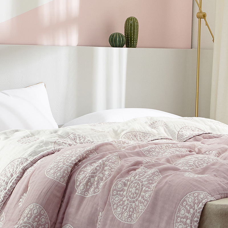Bộ Chăn Ga Gối 6 Lớp 100% Cotton