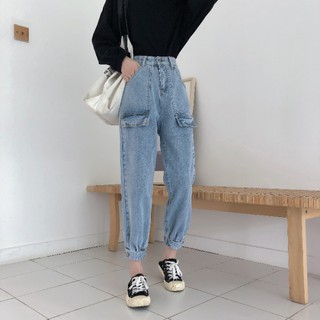 QUẦN JEANS NỮ GẤU CÚC BO MẪU THU ĐÔNG MỚI 2019