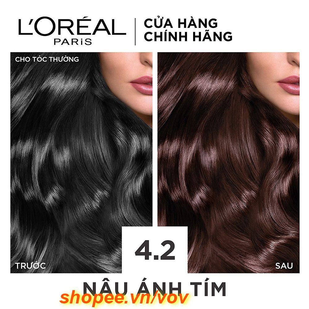 Thuốc nhuộm #4.2 tóc Loreal Excellence Creme (Nâu Ánh Tím) 100% chính hãng, vov cung cấp & bảo trợ. | BigBuy360 - bigbuy360.vn