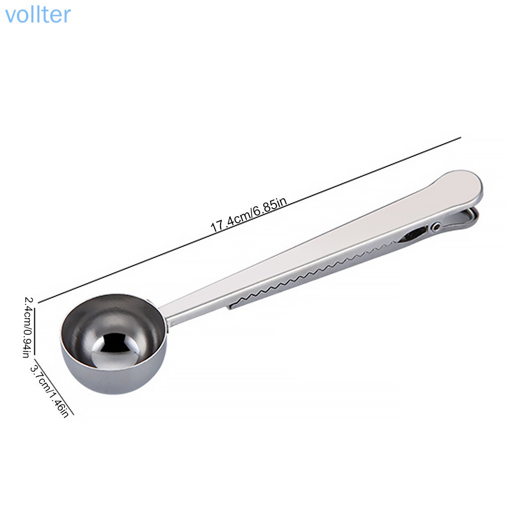Muỗng Múc Cà Phê Bằng Thép Không Gỉ 2 Trong 1 Tiện Dụng