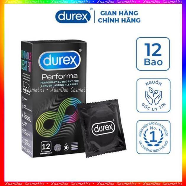 Bao cao su Durex Performa hộp 12 bao nhập khẩu