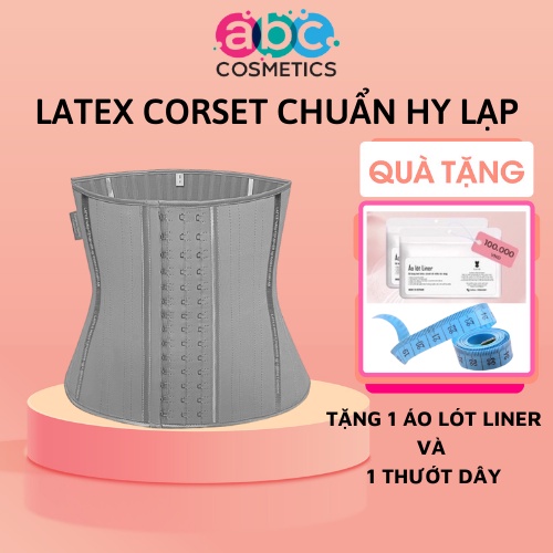 Đai Nịt Bụng Latex Corset Chuẩn Hy Lạp 25 Khung Xương