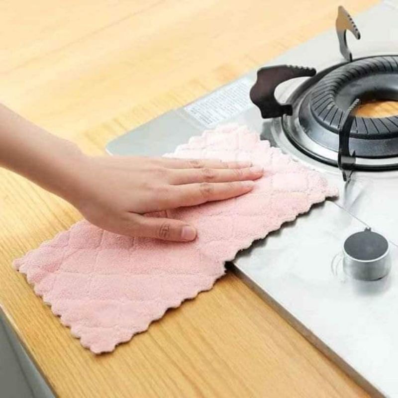 Set 10 Khăn lau 2 mặt đa năng siêu thấm hút