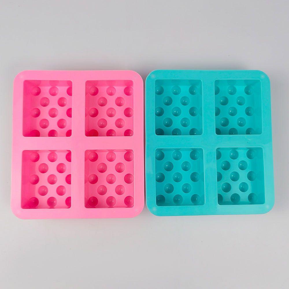 MAG Khuôn Silicone Làm Xà Phòng Handmade 3D 4 Ô
