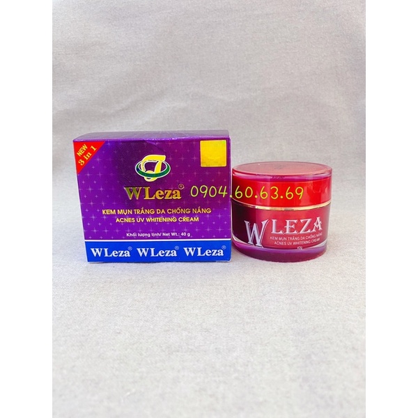 Kem WLEZA 40g 3in1 Mụn Trắng Da Chống Nắng