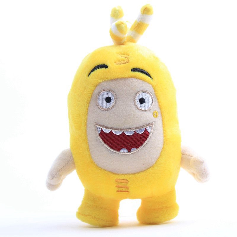 Đồ chơi búp bê nhồi bông hình nhân vật Oddbods Cuddly Pogo Zee Jeff Fuse Slick mềm mại mới 18cm đáng yêu dành cho bé