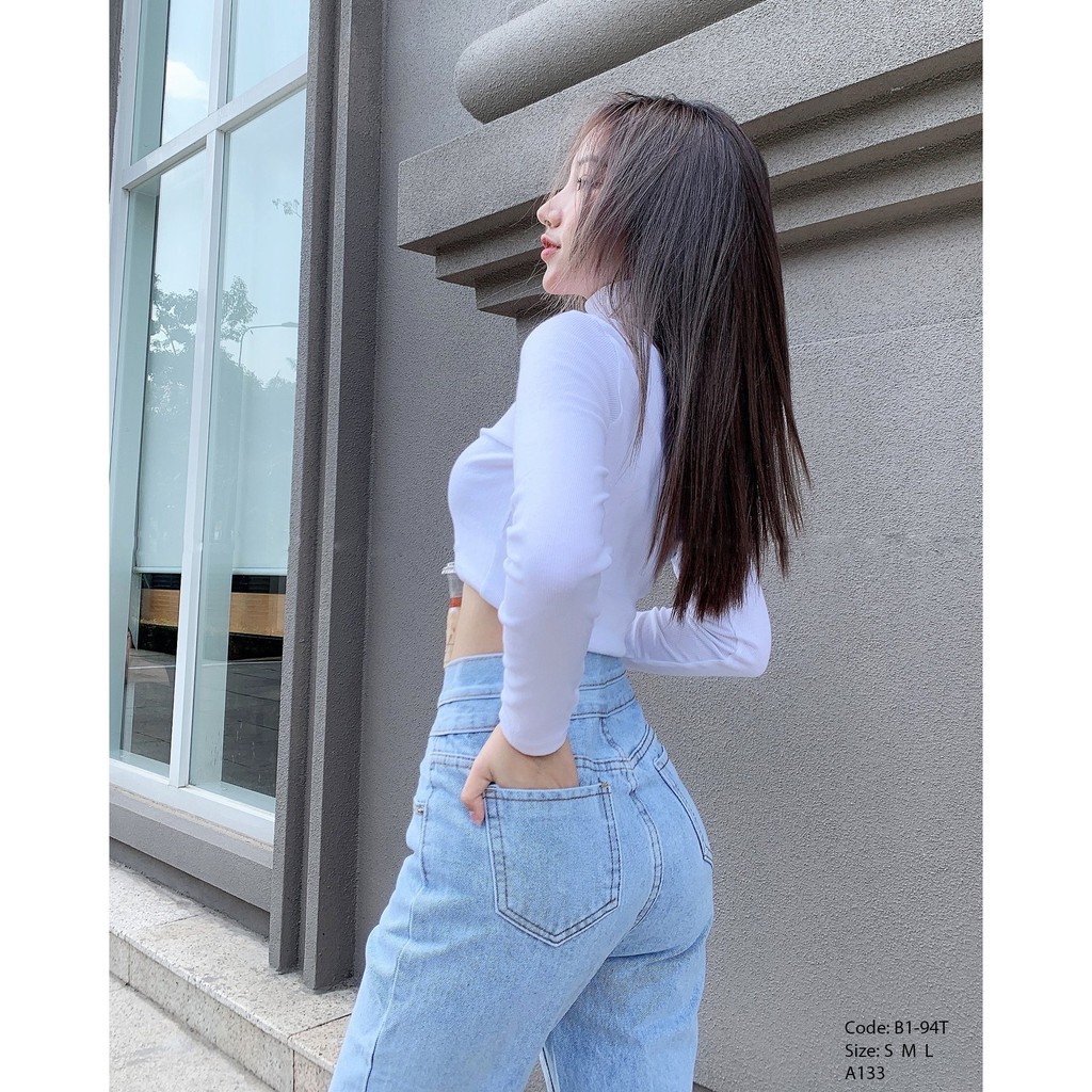 Quần Jean Ống Xuông EO KIỂU Nâng Mông Unisex Trẻ Trung| Hình Thật | Quần Jean Nữ Xuông OZ94