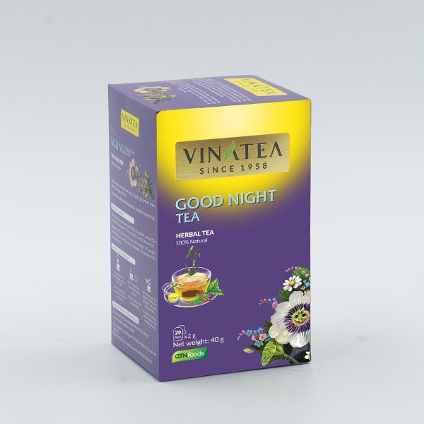 Trà Vinatea Goodnight (ngủ ngon , sleep well) túi lọc 40g Vinatea Since 1958
