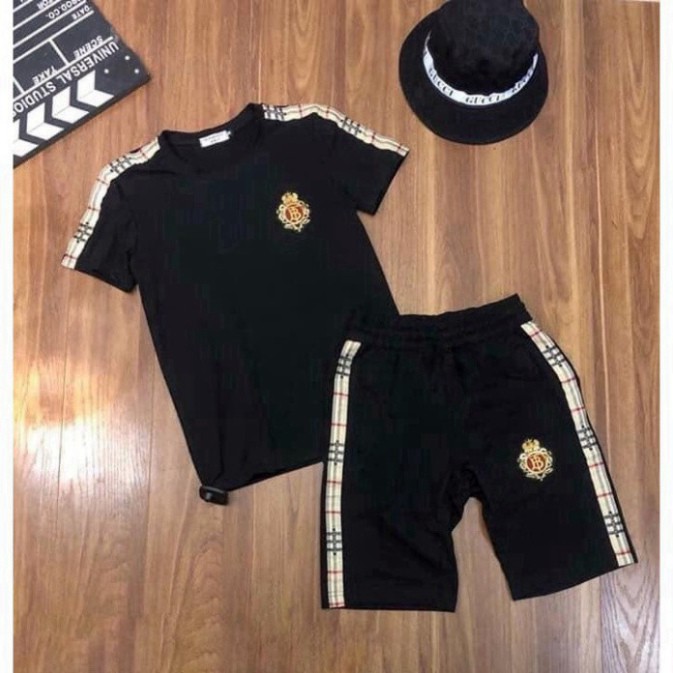 [ẢNH THẬT] Bộ Đồ Nam, Bộ Hè Nam Thêu Logo Vương Miện B Cao Cấp BB21 | BigBuy360 - bigbuy360.vn