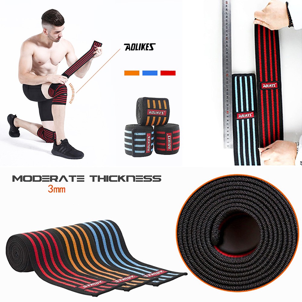 Quấn gối Aolikes - Bảo vệ đầu gối tập Gym  ( 1 cặp )