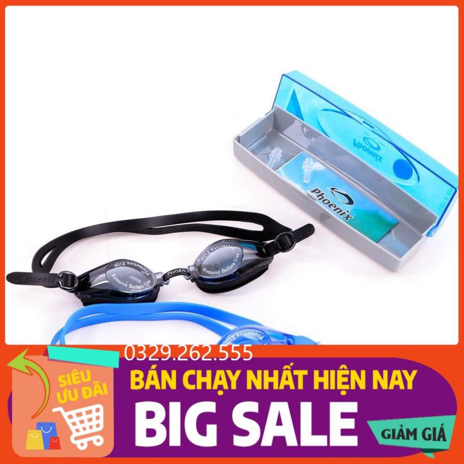 (FreeShip) Kính bơi PHOENIX PN-203 - Kính đẹp, ôm mắt, không rỉ nước (Kèm hộp)