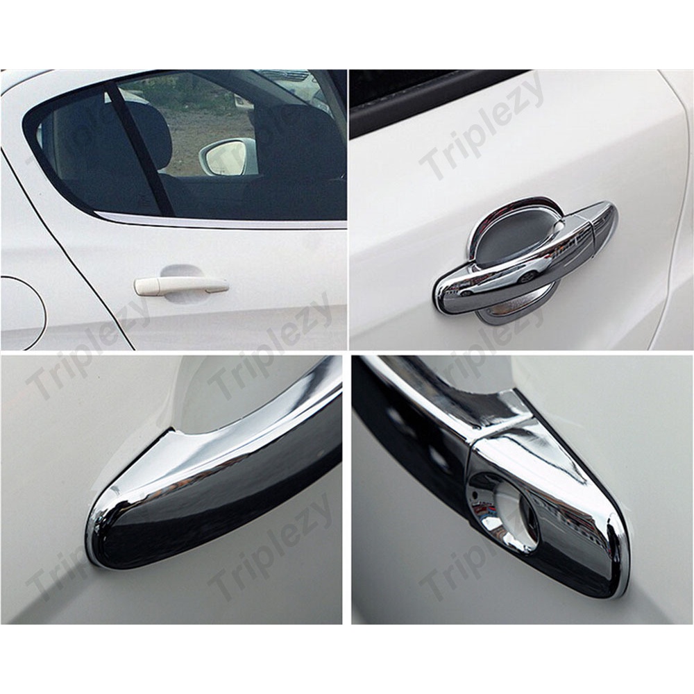 Bộ 8 Miếng Dán Tay Nắm Cửa Xe Hơi Bằng ABS / Sợi Carbon Cho Ford Focus MK2 MK3 2005-2018 Kuga Escape Ranger Wildtrak T6