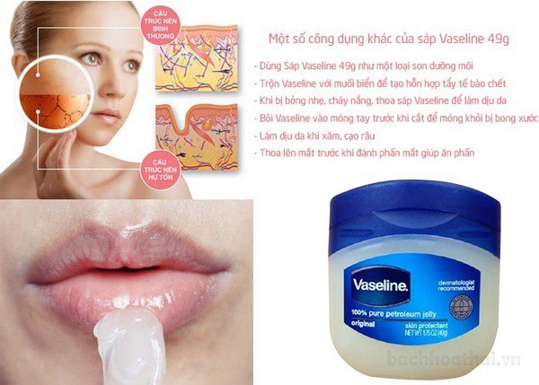 Sáp dưỡng ẩm đa năņg Vaselıne ıoo% Pure Repairing Jelly Thái Lan