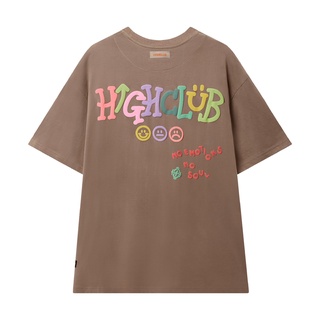 Áo thun Highclub Happy Tee - Black/White/Grey/Brown