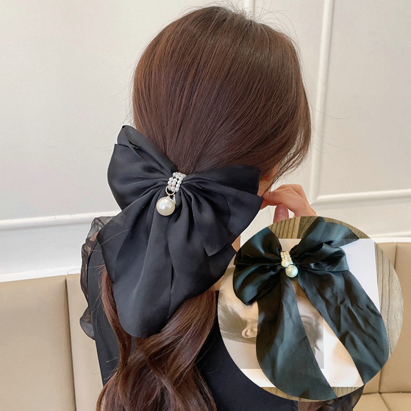 Kẹp Tóc Nơ Đính Ngọc Trai Thời Trang Cho Nữ dreamdiary