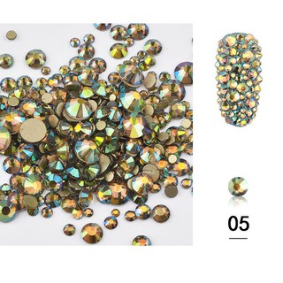 Đá tiệp chân vàng mix sz 1440v đá siêu sáng đẹp giá sỉ phụ kiện nail đồ nail giá rẻ hoài út Nail Store mxbond shop