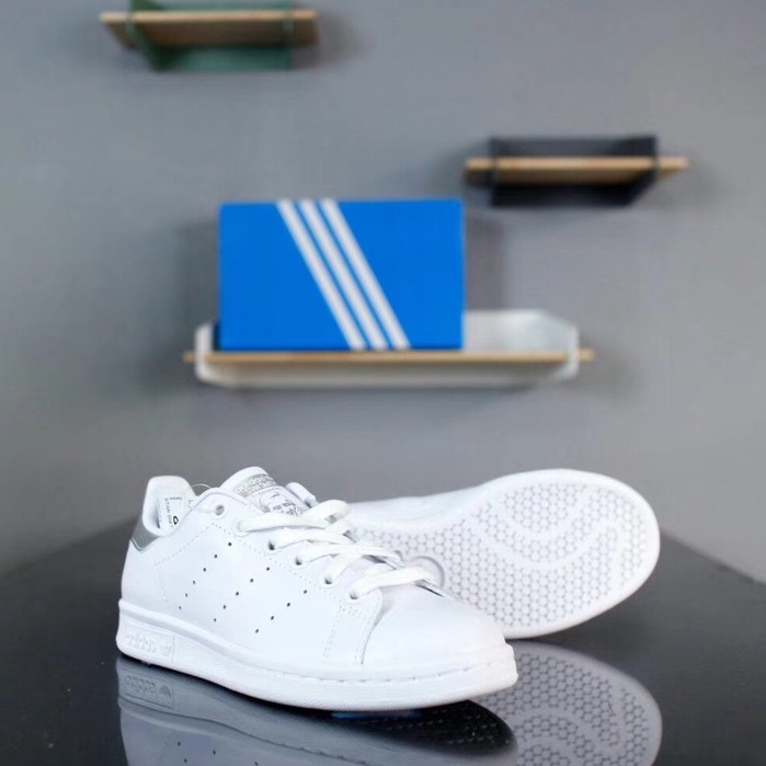 Giày Sneaker Nam Nữ Adidas Stansmith Trắng Bạc