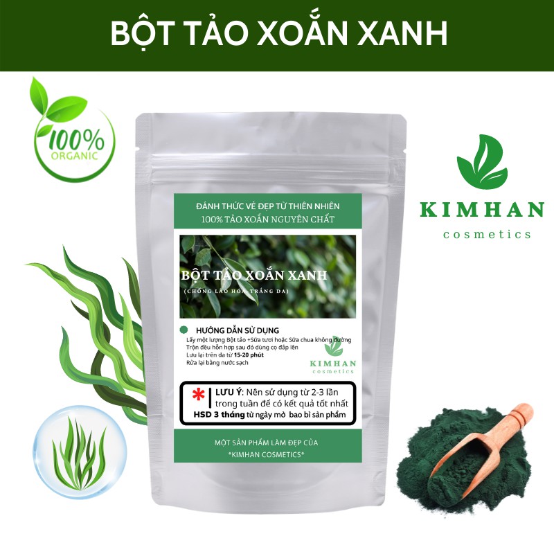 Bột Tảo xoắn nguyên chất Organic Handmade- B2