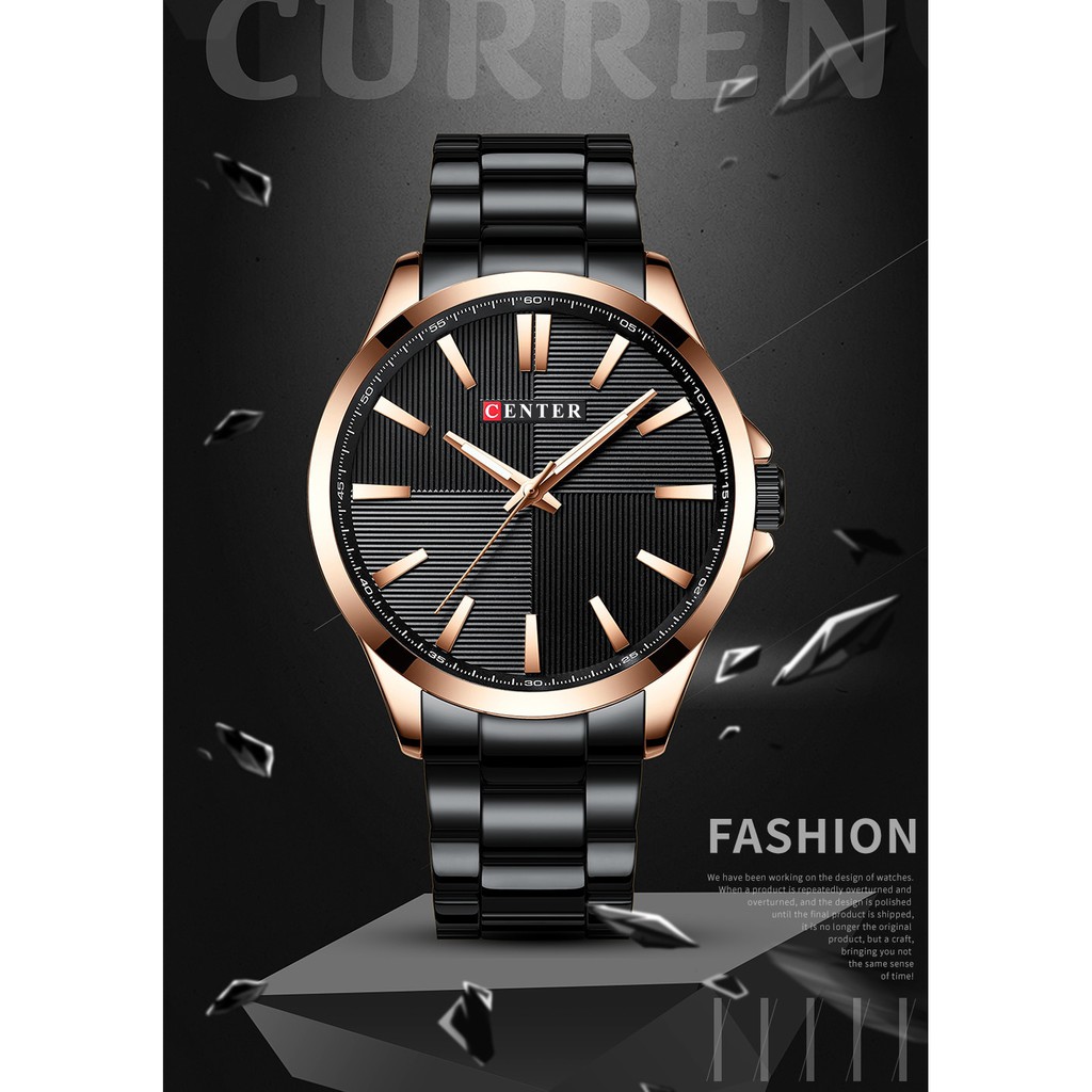 ĐỒNG HỒ NAM CENTER TIME - KHÓA BƯỚM & DÂY ĐÚC ĐẶC