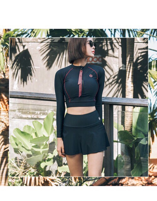 Đồ bơi tay dài quần váy | BigBuy360 - bigbuy360.vn