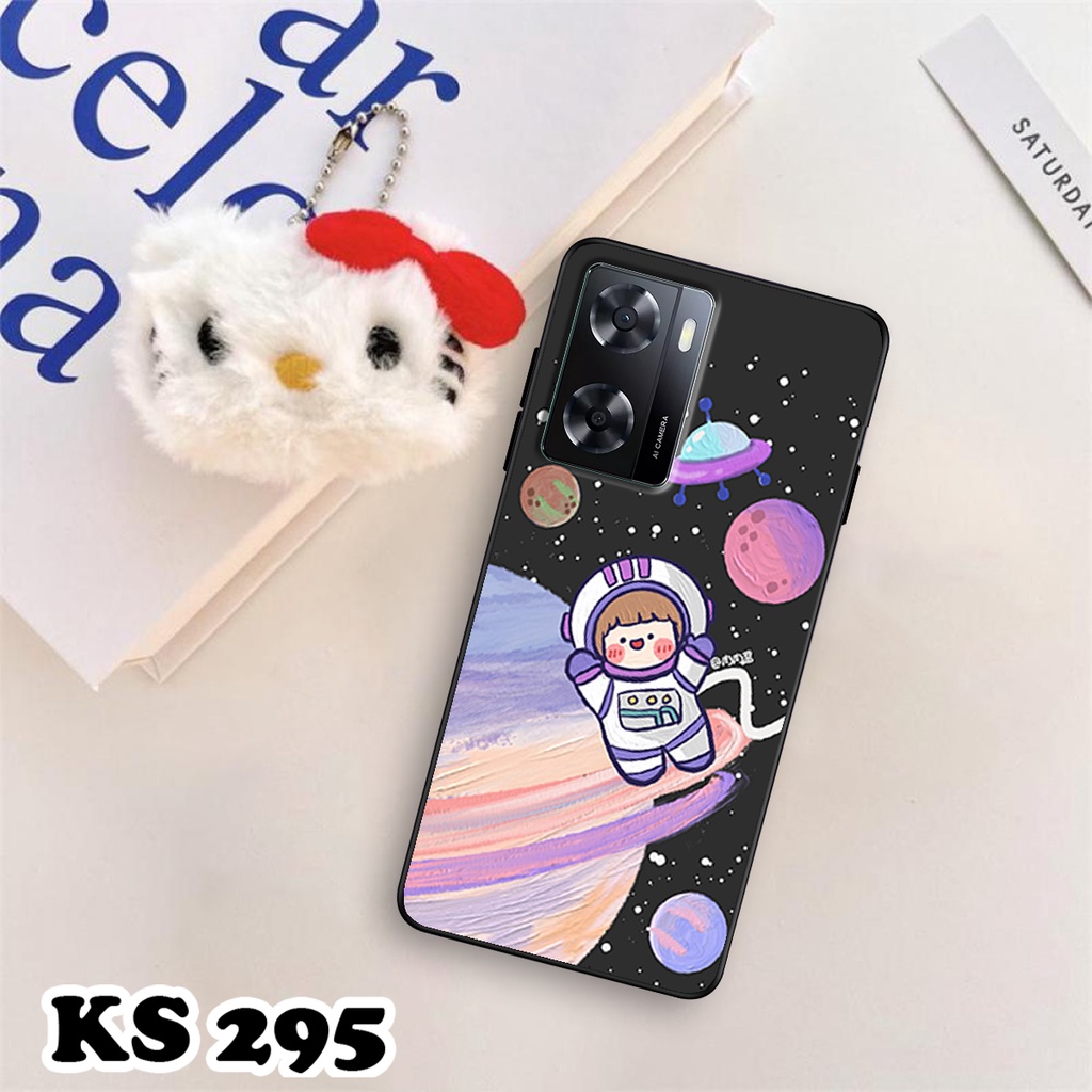 Ốp lưng Oppo A57 - Oppo A57 5G - Ốp in hình Ngân hà &amp; Roro Jumb - Lưng nhám viền TPU
