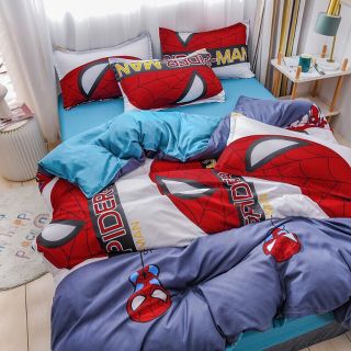 Trọn bộ cotton poly Siêu nhân nhện (Hàng nhập khẩu)