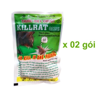 SET 2 gói Thuốc diệt chuột KILLRAT 40gram