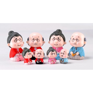 MÔ HÌNH CẶP ĐÔI ÔNG BÀ LÃO TIỂU CẢNH - QUÀ TẶNG TRANG TRÍ