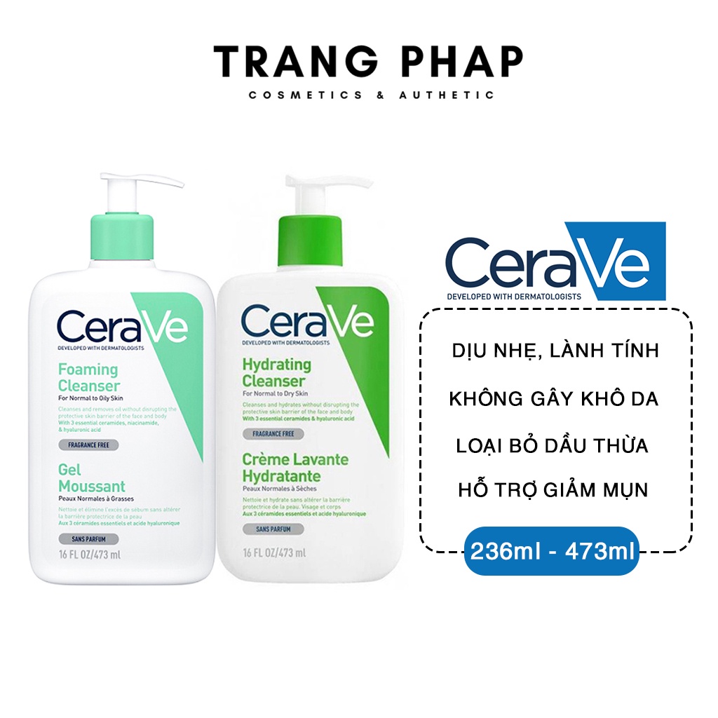 Sữa rửa mặt Cerave Facial Cleanser 236ml - 473ml