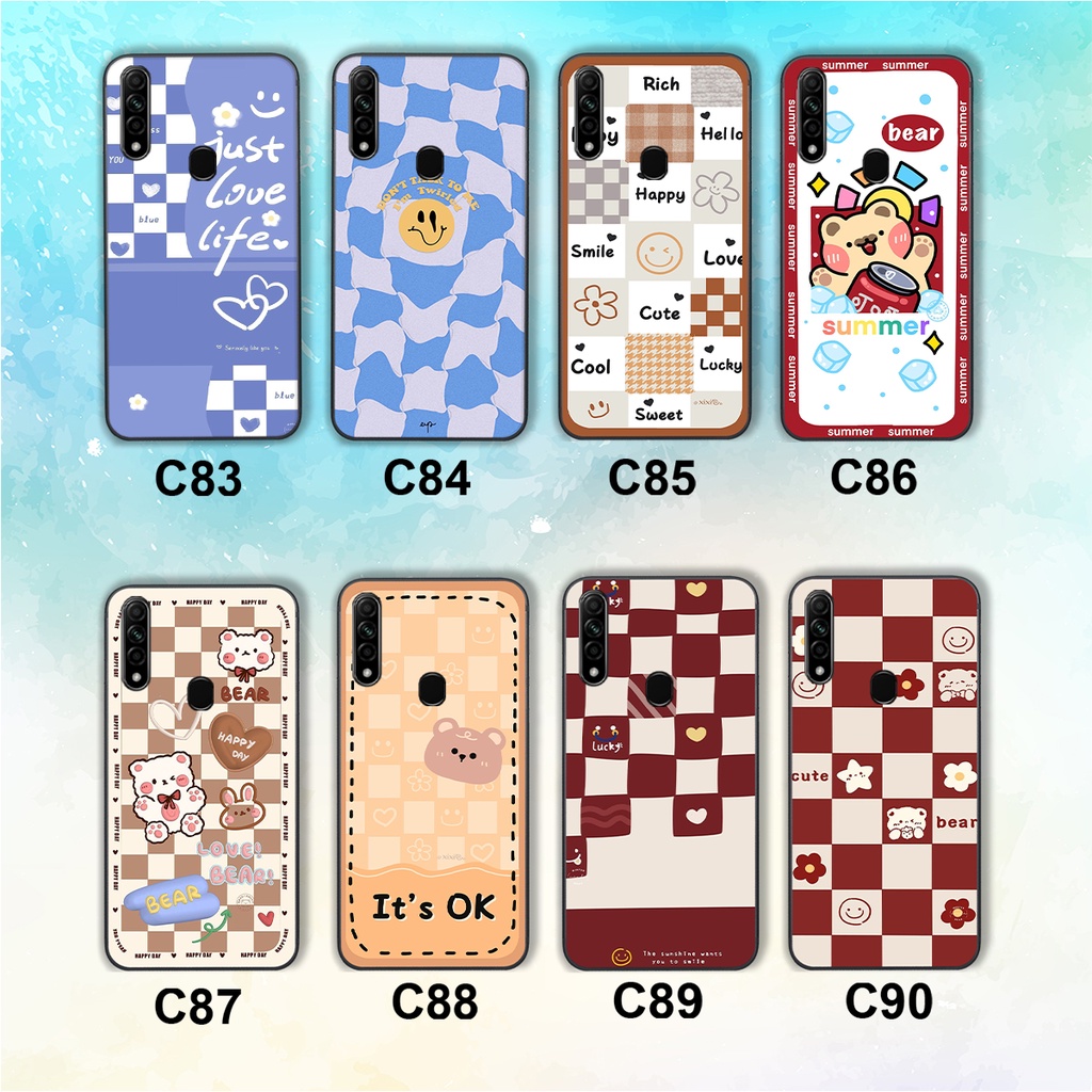 Ốp lưng Oppo A31 2020 / A8 trái tim hình gấu cute cá tính, giá rẻ, cực bền