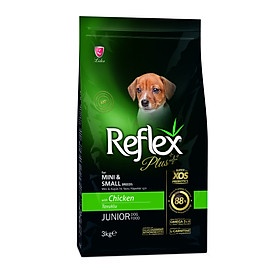 Thức ăn hạt cho chó Reflex Plus Mini Small Breed Junior Dog Food Chicken- Túi 3kg