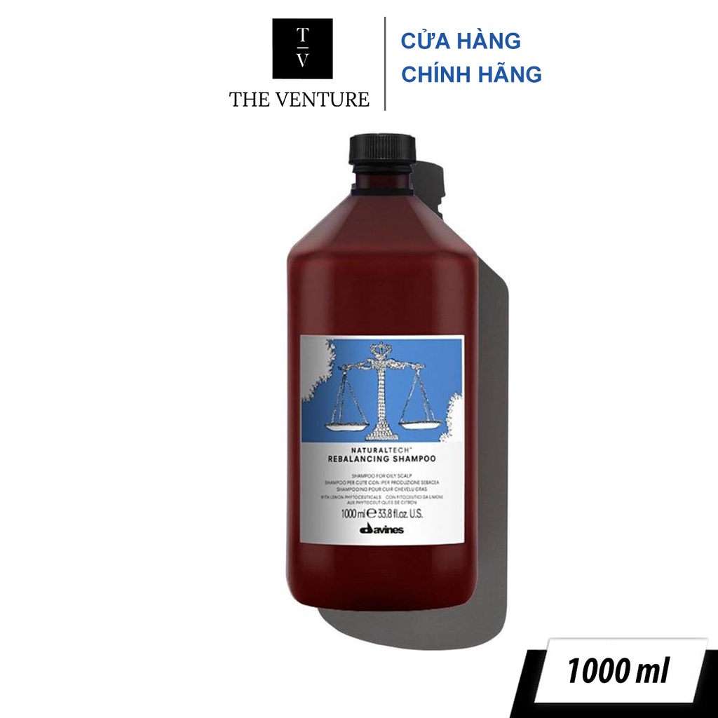 Dung Dịch Làm Sạch Bã Nhờn Cho Da Đầu Dư Thừa Dầu Davines Rebalancing Cleansing Treatment Chính Hãng - 1000ml