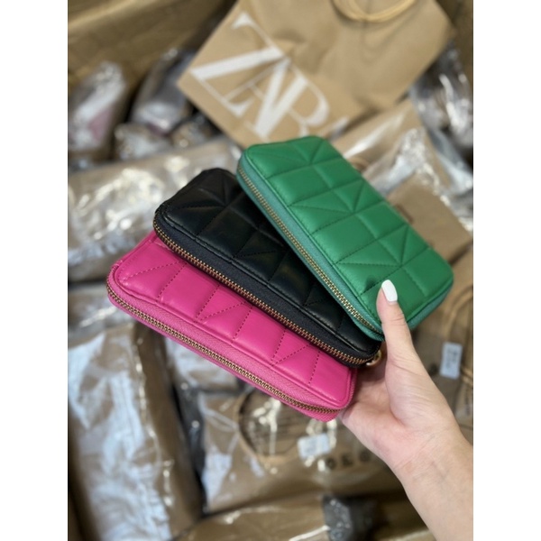 TÚI ZAR…A BEAD TRIM QUILTED CELL PHONE CASE