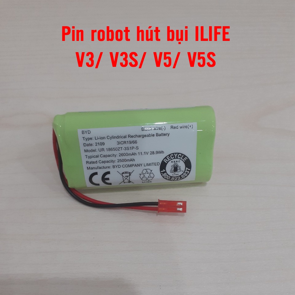 Pin robot hút bụi IlIFE V3/ V3S/ V5/ V5S