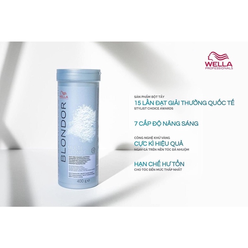 BỘT TẨY TÓC CAO CẤP WELLA BLONDOR CHÍNH HÃNG 400g