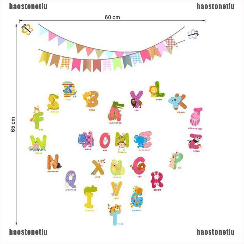 Sticker Dán Tường Họa Tiết Động Vật Hoạt Hình Dễ Thương Bắt Mắt