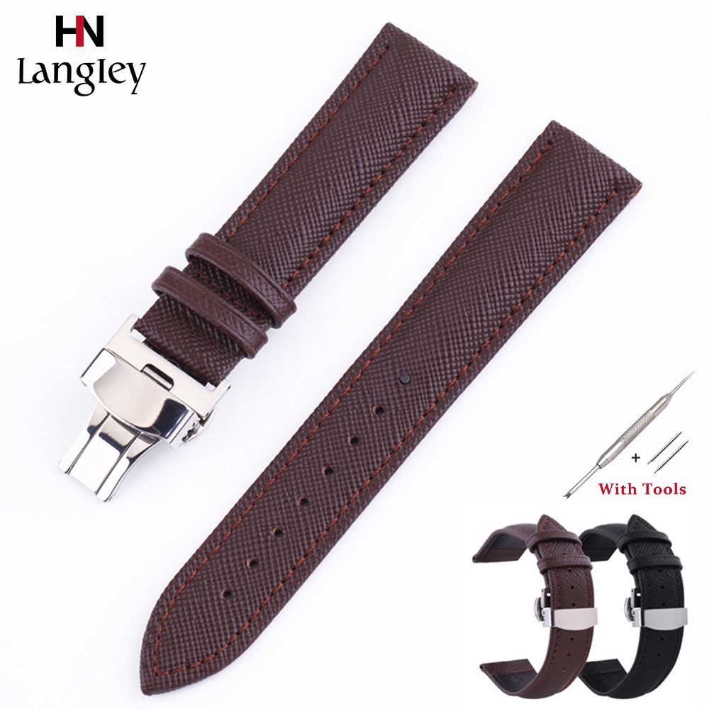 Dây Da Đồng Hồ Đeo Tay 12mm/14mm/16mm/18mm/20mm/22mm