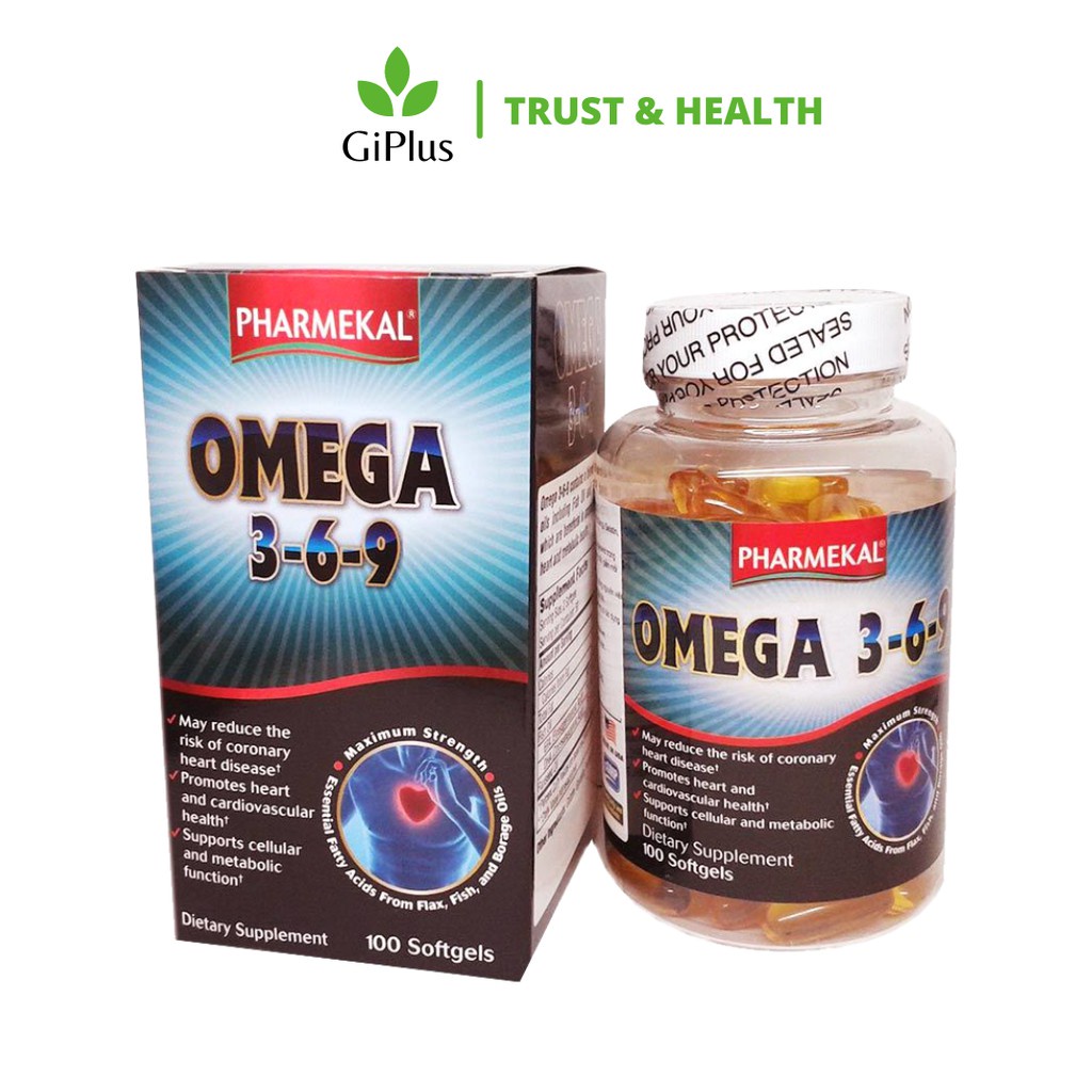 Viên Uống Dầu Cá Bổ Sung Axit Béo Pharmekal Omega 3 6 9