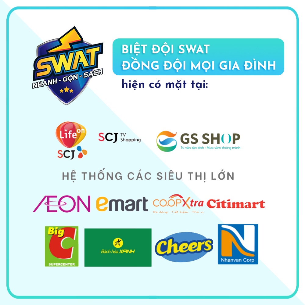 Combo 1 can nước giặt xả SWAT Luxury 3.8kg + 1 túi nước giặt xả SWAT Gold 2.2kg